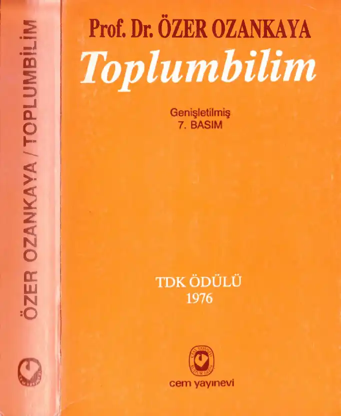 Toplumbilim — Özer Ozankaya