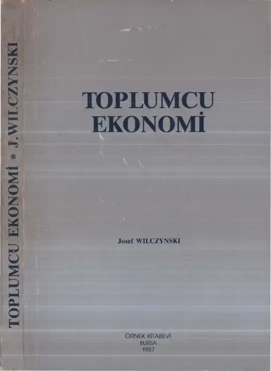 Toplumcu Ekonomi — Josef Wilczynski