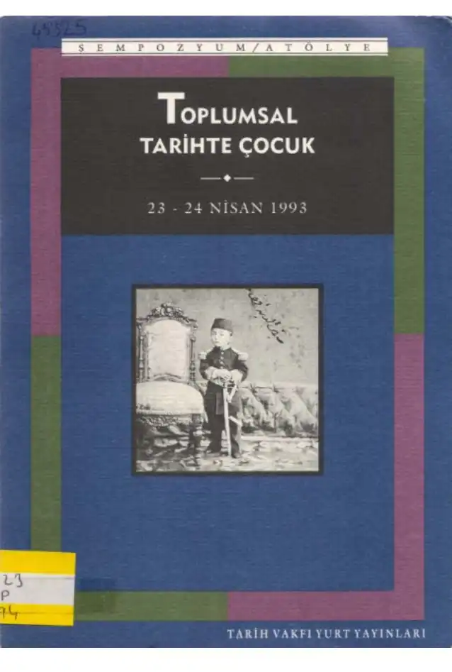 Toplumsal Tarihte Çocuk — Bekir Onur