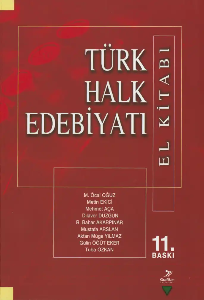 Türk Halk Edebiyatı El Kitabı — M. Öcal Oğuz