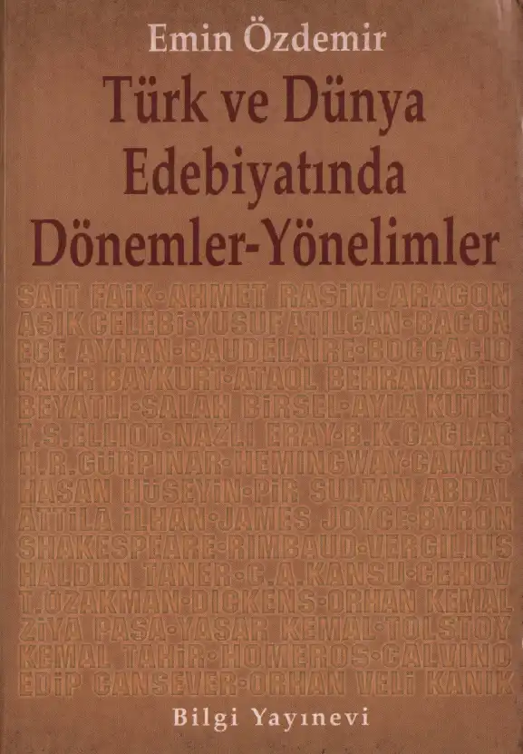 Türk ve Dünya Edebiyatında Dönemler Yönelimler — Emin Özdemir