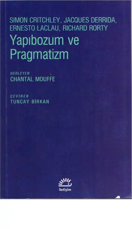 Yapıbozum ve Pragmatizm — Simon Critchley