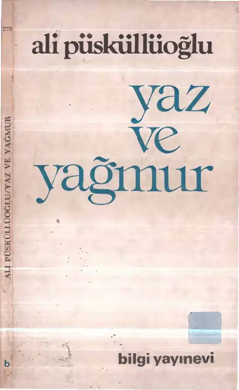 Yaz ve Yağmur — Ali Püsküllüoğlu