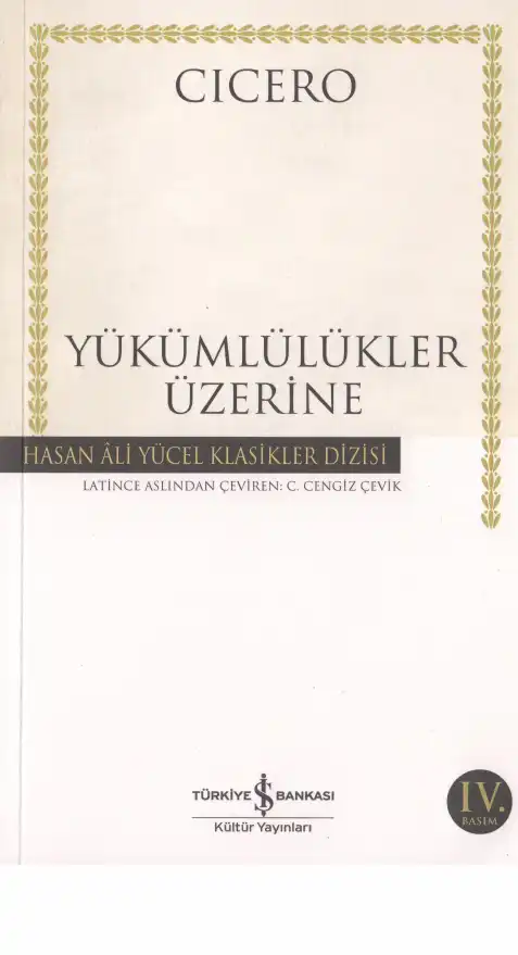 Yükümlülükler Üzerine — Cicero